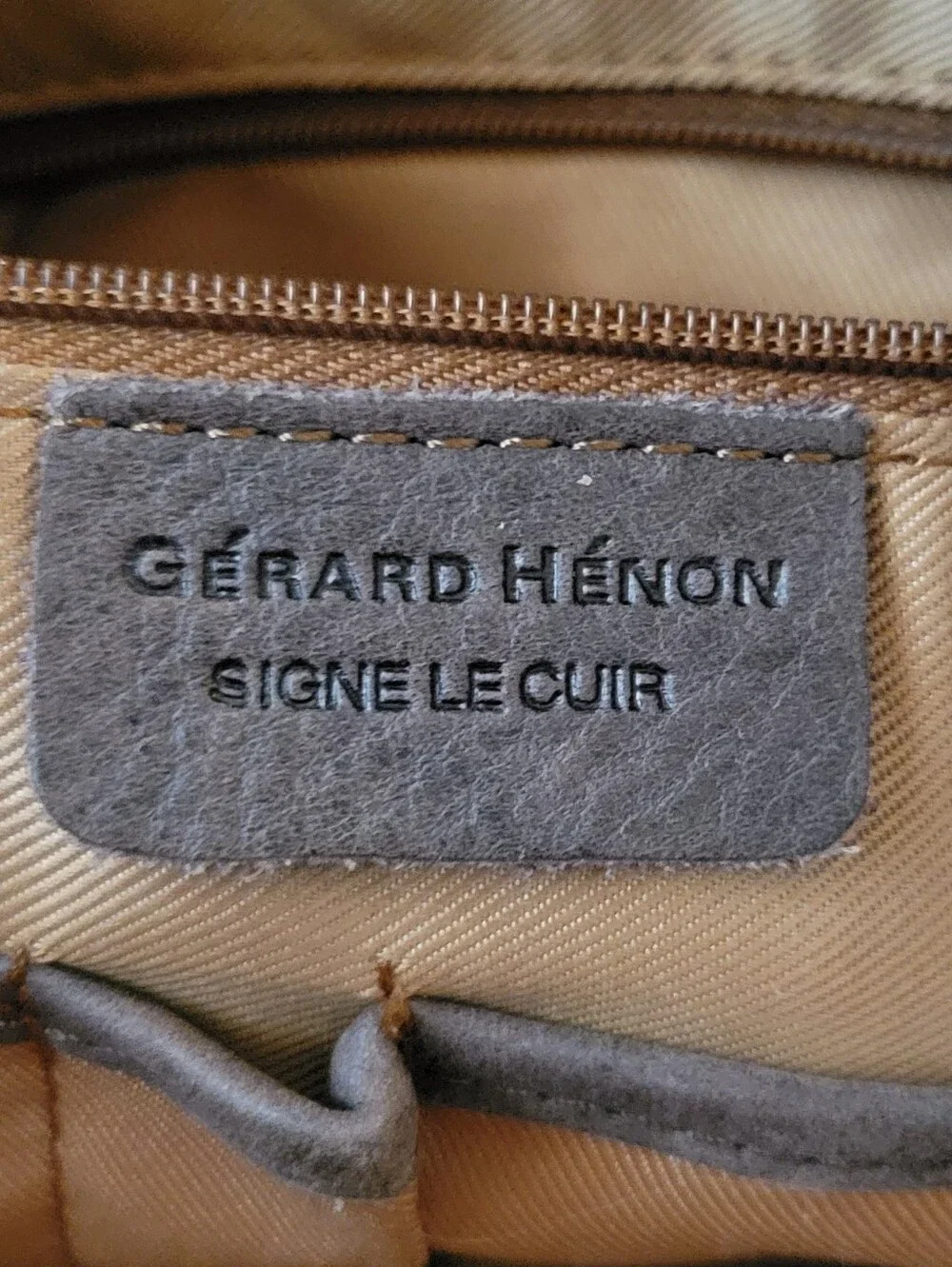 Gerard Henon France Signe Le Cuir Bag Briefcase Commuter Messenger Carry On